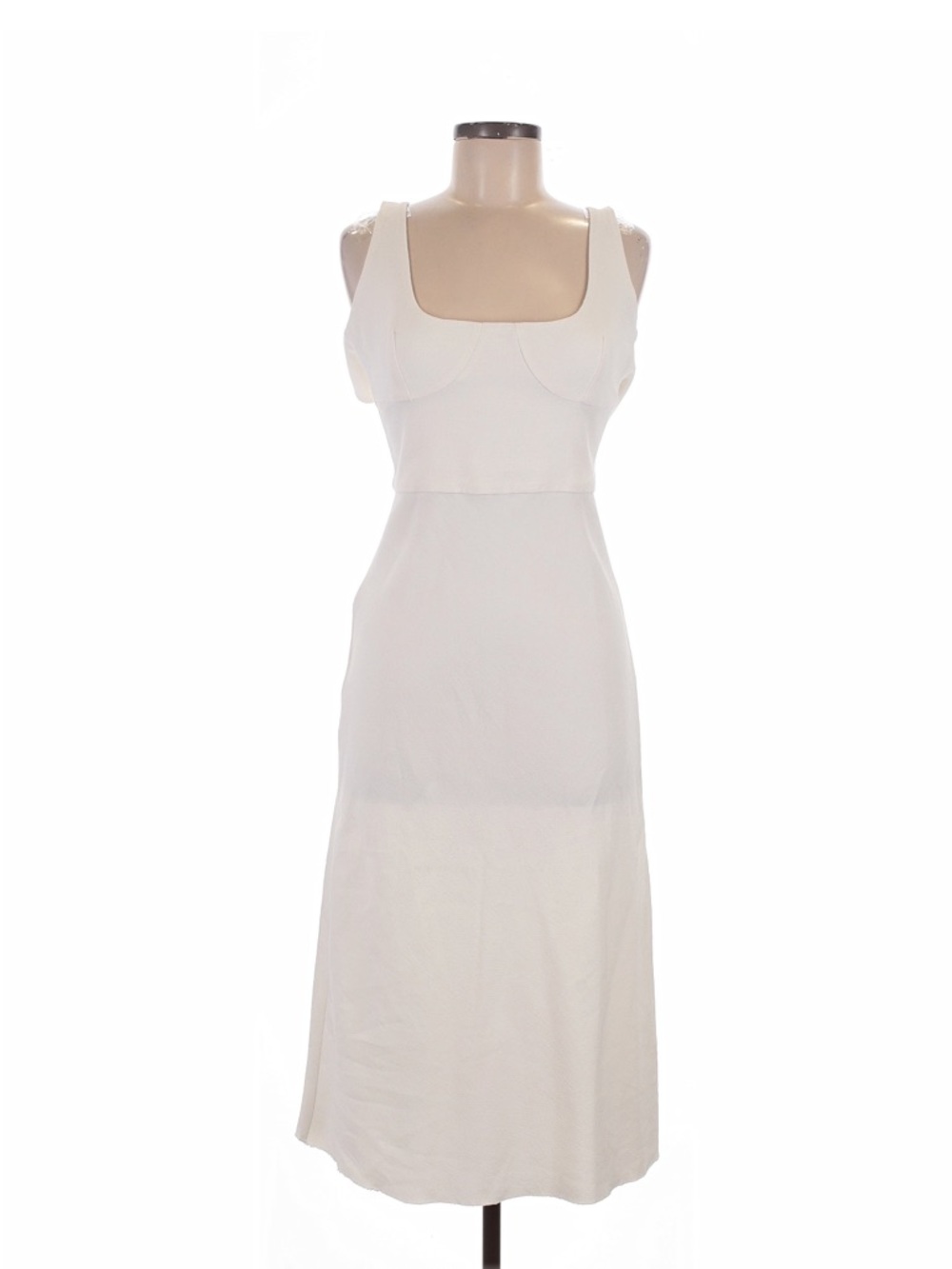 Bec & Bridge Off-White Textured Midi Dress